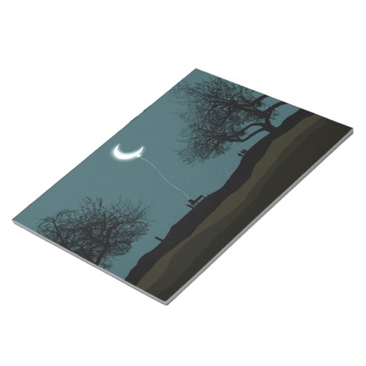 Moon Balloon Notitieblok (Schuin)