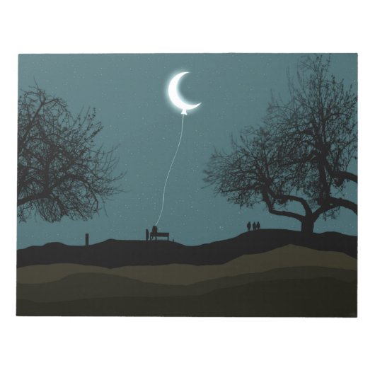 Moon Balloon Notitieblok (Voorkant)