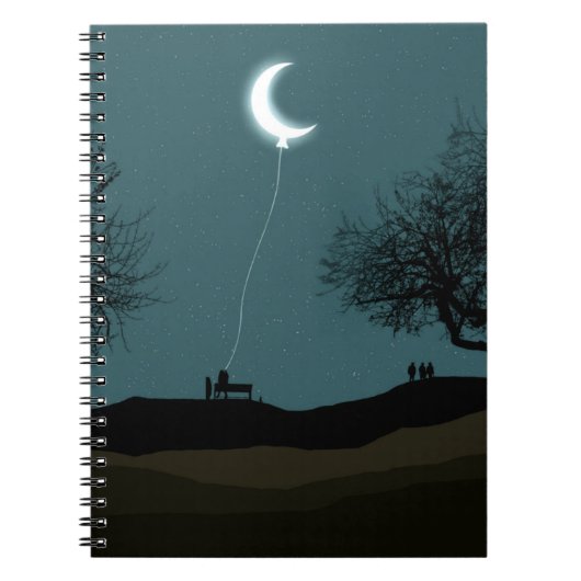 Moon Balloon Notitieboek (Voorkant)
