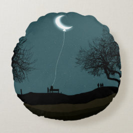 Moon Balloon Rond Kussen