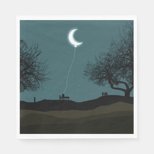 Moon Balloon Servet (Voorkant)
