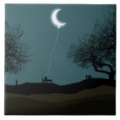 Moon Balloon Tegeltje (Voorkant)