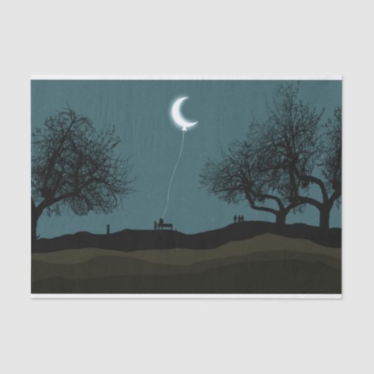 Moon Balloon Tissuepapier (Voorkant)