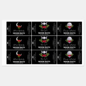 Moon Bath Soak Spell Labels in zwart (Vel)
