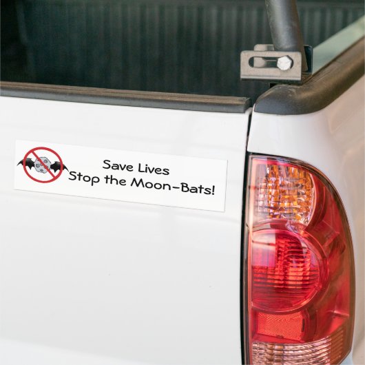 Moon - Bats Bumpersticker (Op Truck)