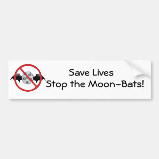 Moon - Bats Bumpersticker