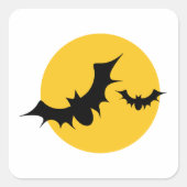 Moon Bats Vierkante Sticker (Voorkant)
