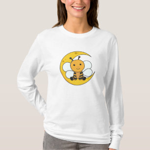 Moon Bee Good Night Herfst Aslapen Stars T-shirt