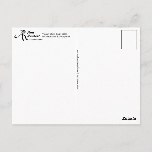 Moon Beer Briefkaart - Rosie (Achterkant)