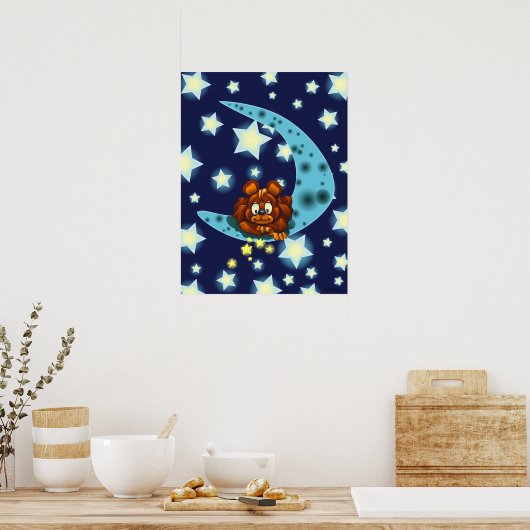 Moon Beer Poster (Keuken)