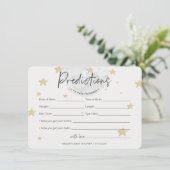 Moon begint met voorspellingen voor Baby shower Kaart (Staand voorkant)