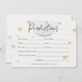 Moon begint met voorspellingen voor Baby shower Kaart (Voorkant)