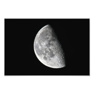 Moon bekeken vanuit Yorkton SK. Canada Foto Afdruk