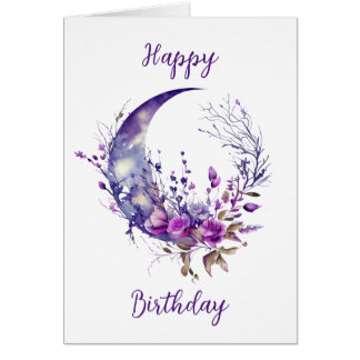 Moon Birthday Kaart