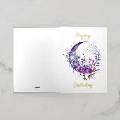 Moon Birthday Kaart (Buiten Laag)