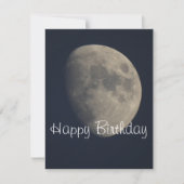 Moon Birthday Kaart (Voorkant)