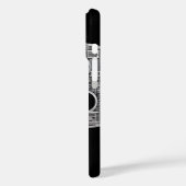 Moon Bitcoin Circuit Design Tech Enthusiast Hoesje (Achterkant / Links)