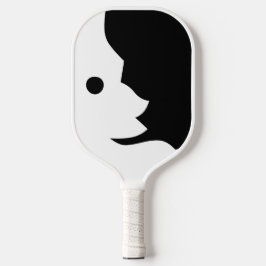 Moon Black White Crescent 4Al Pickleball Paddle