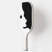 Moon Black White Crescent 4Al Pickleball Paddle (Links)
