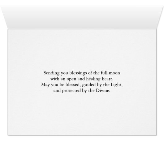 Moon Blessings Pagan Moon Spirit (Binenzijde Horizontaal (Onderkant))