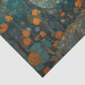 Moon Blossom Art Nouveau Decoupage Tissuepapier (Detail)