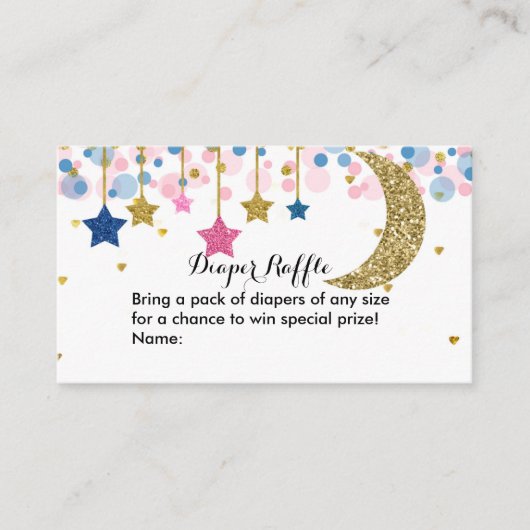 Moon Blue Pink Raffle Enclosure C Informatiekaartje (Voorkant)