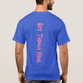 (Moon Blue) STH Logo T-Shirt met ruggengraat (Achterkant)