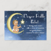 Moon Boeken Voor Baby Kaart en Luier Raffle Ticket (Achterkant)