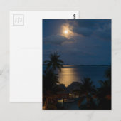 Moon bora bora briefkaart (Voorkant / Achterkant)