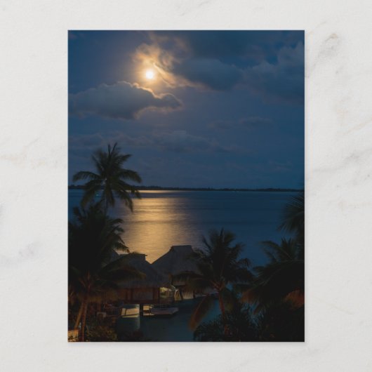Moon bora bora briefkaart (Voorkant)