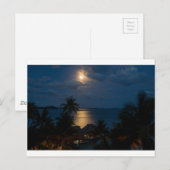Moon bora bora briefkaart (Voorkant / Achterkant)