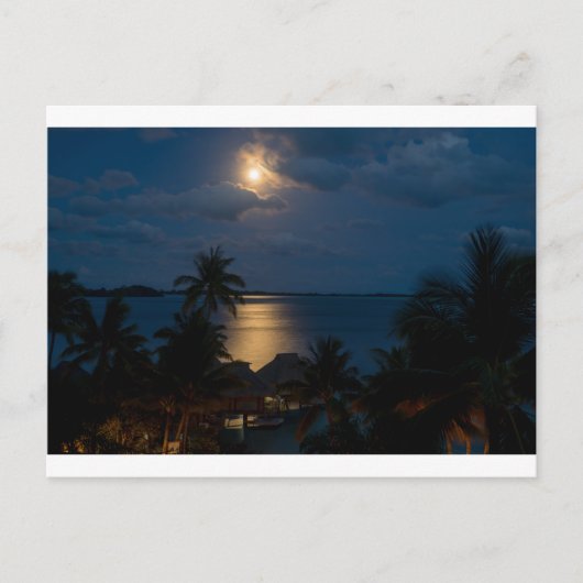 Moon bora bora briefkaart (Voorkant)