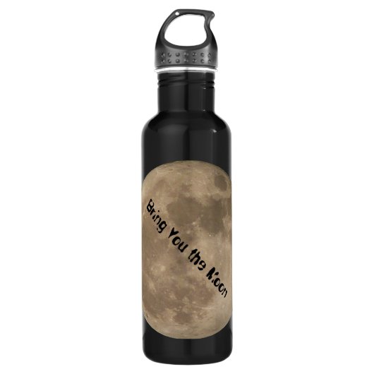 Moon Bottle Custom Full Moon Water Sports Bottle Waterfles (Voorkant)