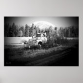 Moon boven roest poster (Voorkant)