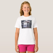 Moon Bridge & Vijver in de winter | Seattle, Washi T-shirt (Voorkant volledig)