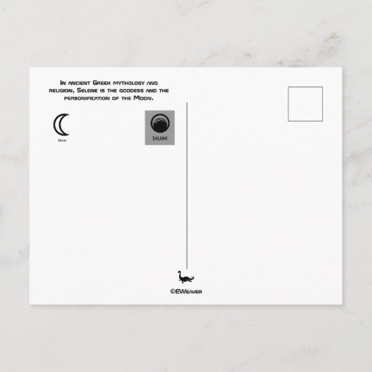 Moon Briefkaart (Achterkant)