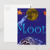 Moon Briefkaart (Voorkant / Achterkant)
