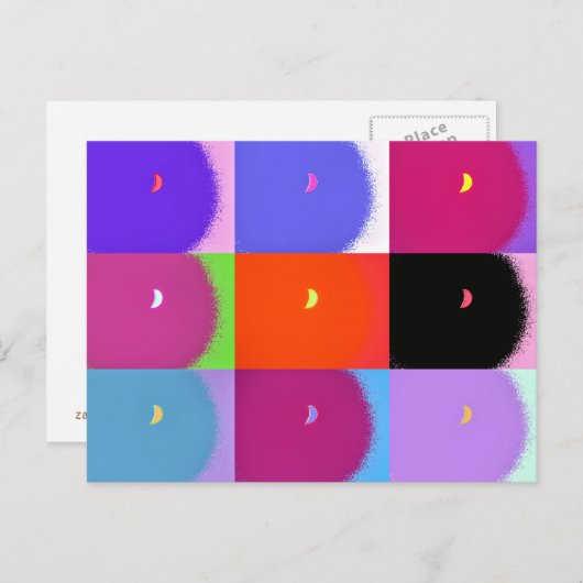 MOON BRIEFKAART (Voorkant / Achterkant)