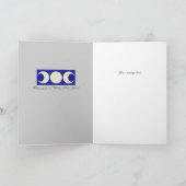 Moon & Broom Gespireerd Samhain Pentacle Feestdagen Kaart (Binnen)