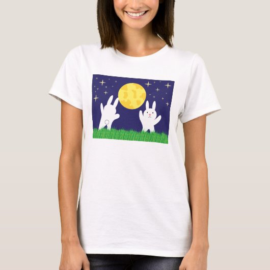 Moon Bunnies-Shirt T-shirt (Voorkant)