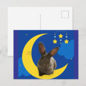 Moon Bunny Briefkaart (Voorkant / Achterkant)