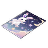 Moon Bunny Journal – Celestial Dream Rabbit Kawaii Notitieboek (Linkerzijde)