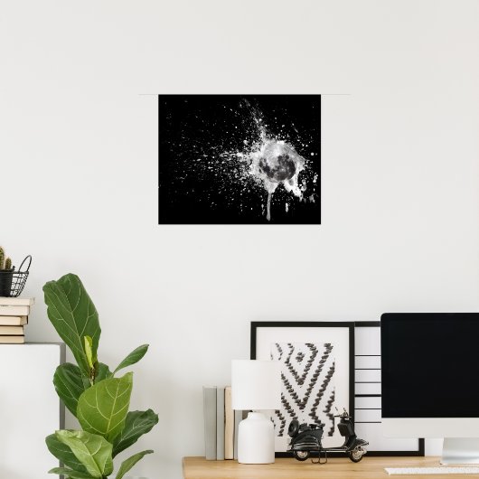 Moon Burst Poster (Thuiskantoor)