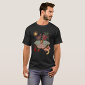 Moon Butterfly Floral Mystical Gothic Sacred Occul T-shirt (Voorkant volledig)