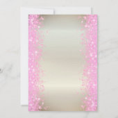 Moon Butterfly Glitter Confetti Baby shower Kaart (Achterkant)