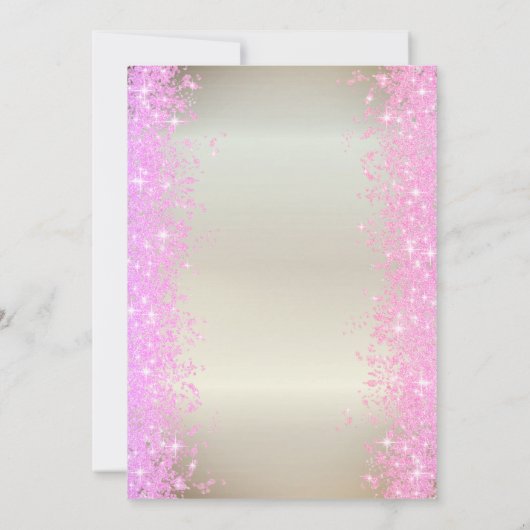 Moon Butterfly Glitter Confetti Baby shower Kaart (Achterkant)