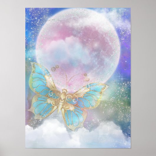 Moon Butterfly Poster (Voorkant)