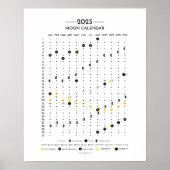 Moon Calendar 2023 Zodiac Calendar PT Poster (Voorkant)
