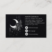 Moon Candle Spell Visitekaartje (Voorkant)