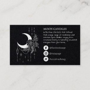 Moon Candle Spell Visitekaartje